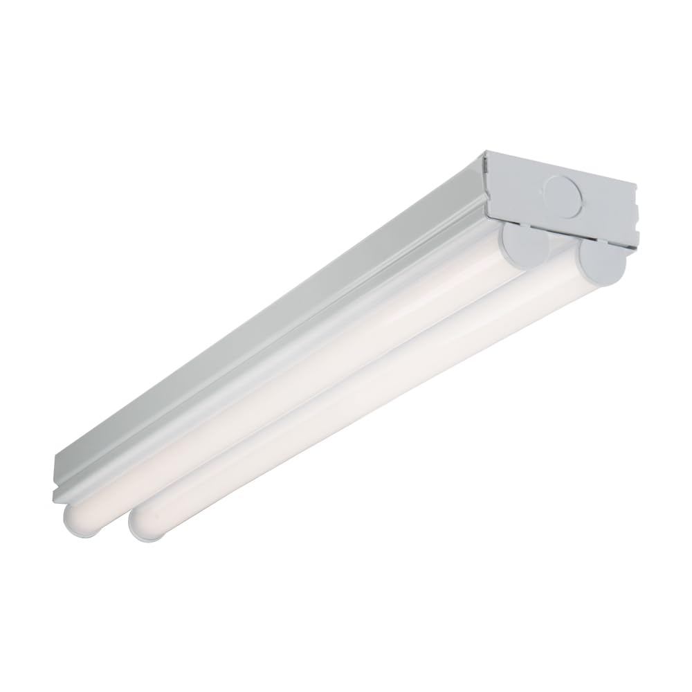 Norvo | Metalux 2St2L2040R 2' 2-lampe stripelys - Stål, Ingen størrelse, Ideell for hjemmet