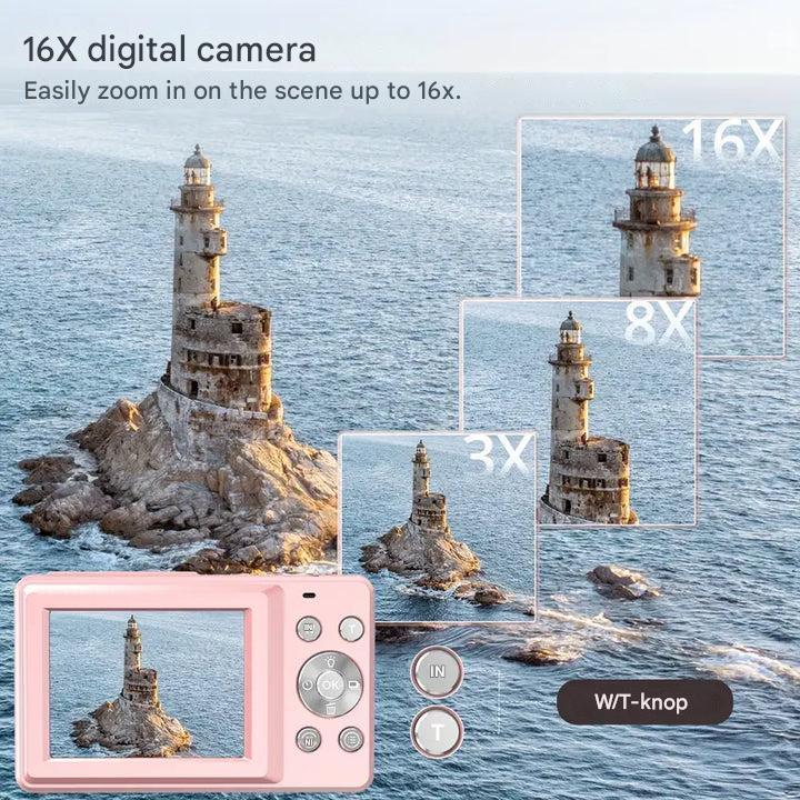 Norvo | Vintage Digital Camera – Snapora | Retro Style Compact Camera with 1080p HD