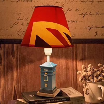Norvo | Harpiksbase Konisk Skjerm Skrivebordlys Ett Lys Moderne Stil Skrivebordlampe for Kontor