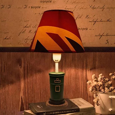 Norvo | Harpiksbase Konisk Skjerm Skrivebordlys Ett Lys Moderne Stil Skrivebordlampe for Kontor