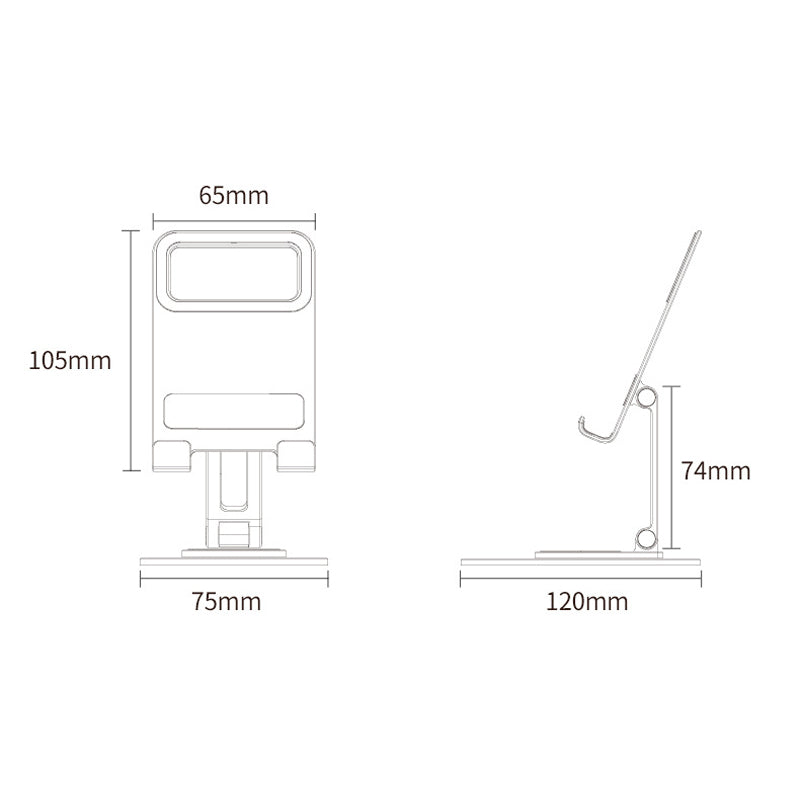 Norvo | Tablet Holder 360 Rotasjon Justerbar Sammenleggbare Holdere