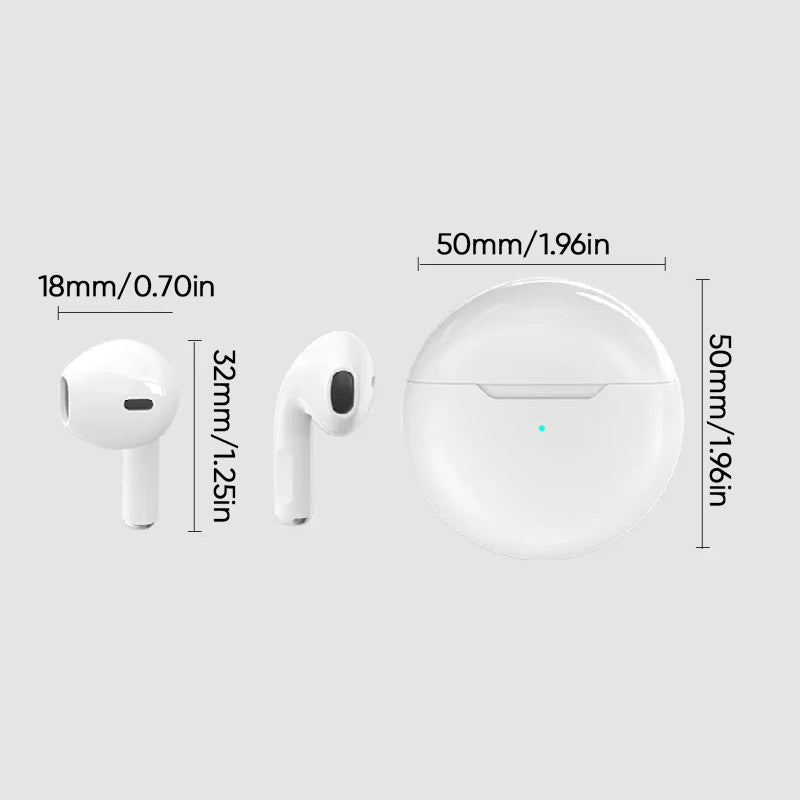 Norvo | Original Air Pro 6.0 TWS Trådløse Bluetooth Ørepropper Mini Pods