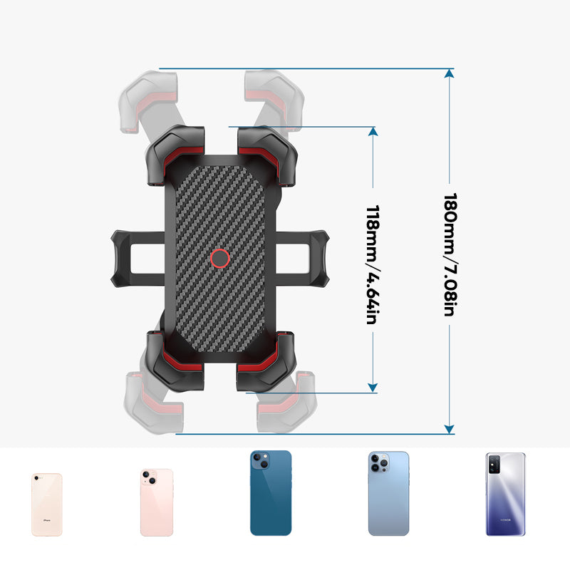 Norvo | Universal Sykkeleholder for telefon med 360° visning