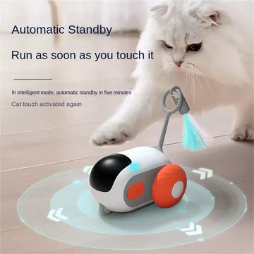 Norvo | Smart Pet Sports Car Toy - Fjernstyrt Interaktiv Katt Leketøys USB-lading