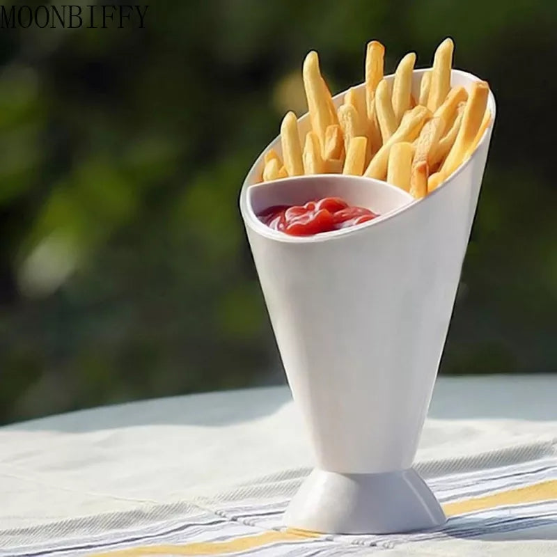 Franske poteter delt chips holder