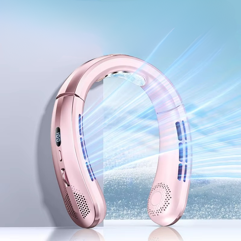 Norvo | Bærbar nakke luftkjøler vifte oppladbar bladløs personlig bærbar