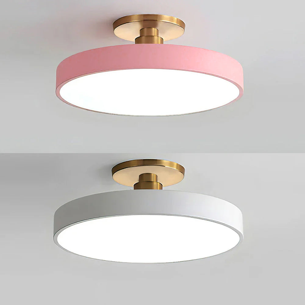 Norvo | Moderne LED Semi Flush Mount Taklampe | Energibesparende. Holdbart design for gang. Spisesal & Stue