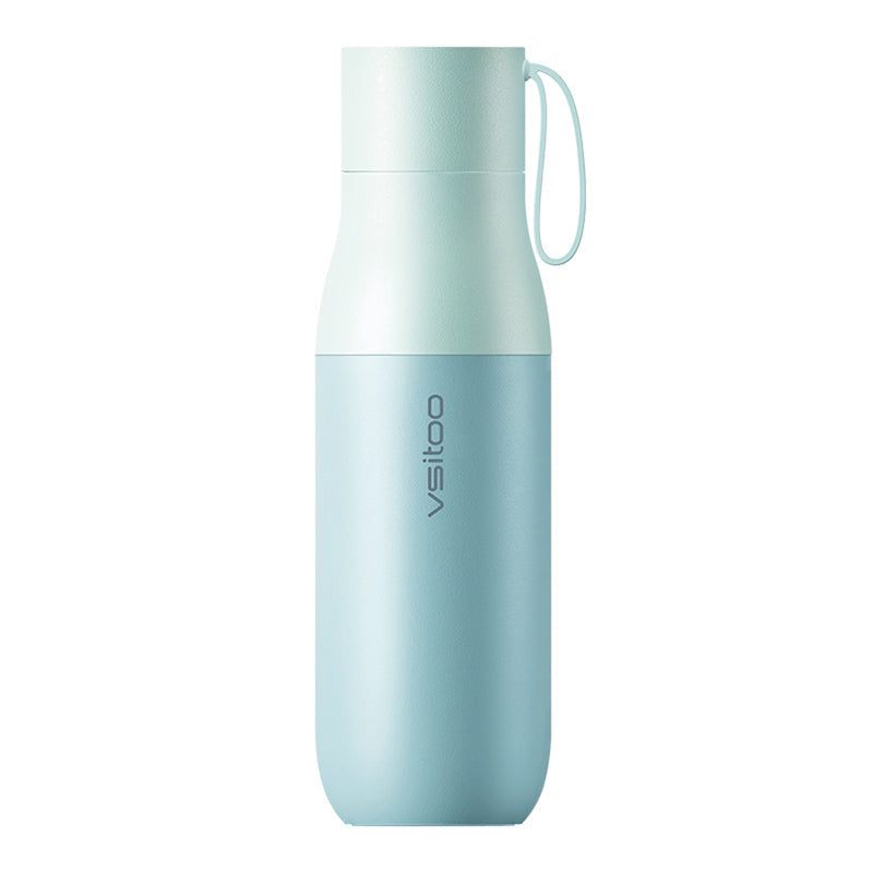 Norvo | 450ml Smart Vannflaske, med 24-timers Isolasjon, Temperaturdisplay, Vannkvalitetsdeteksjon og Magnetisk Lading, for Hjem, Kontor, Sport & Reise