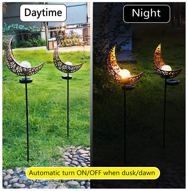 Norvo | Solhagen Lys laget av Metall – Vanntett LED Design i Måne, Flamme, Sol eller Stjerneform