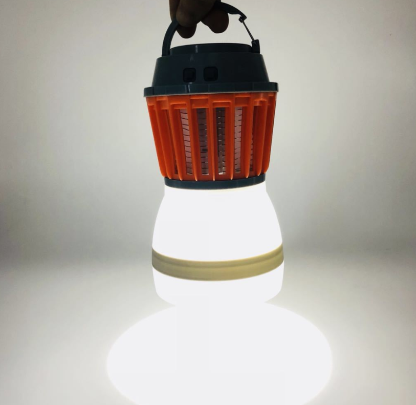 Norvo | Solenergi LED Mygglampe med Integrert Lantern – Effektiv Insektbeskyttelse og Belysning for Hage og Camping
