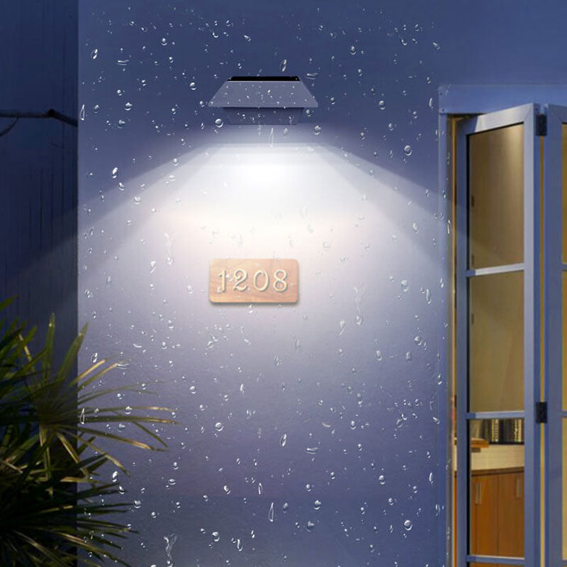 Norvo | Solar UFO-formet design gjerde lys LED utendørs vegglampe
