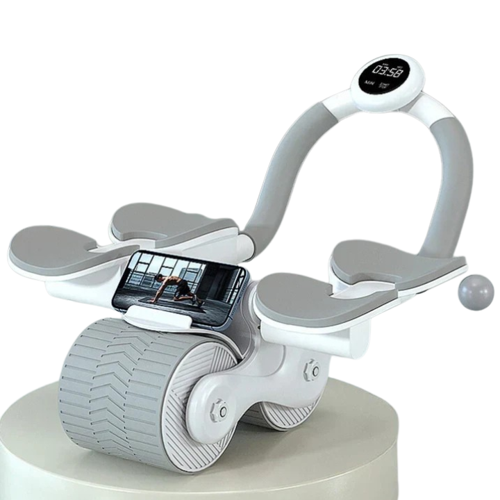 Norvo | Abdominal Muscle Training Device | Ergonomisk, 360° Bevegelse & Praktisk Telefonholder for Total-Kropp Trening hjemme