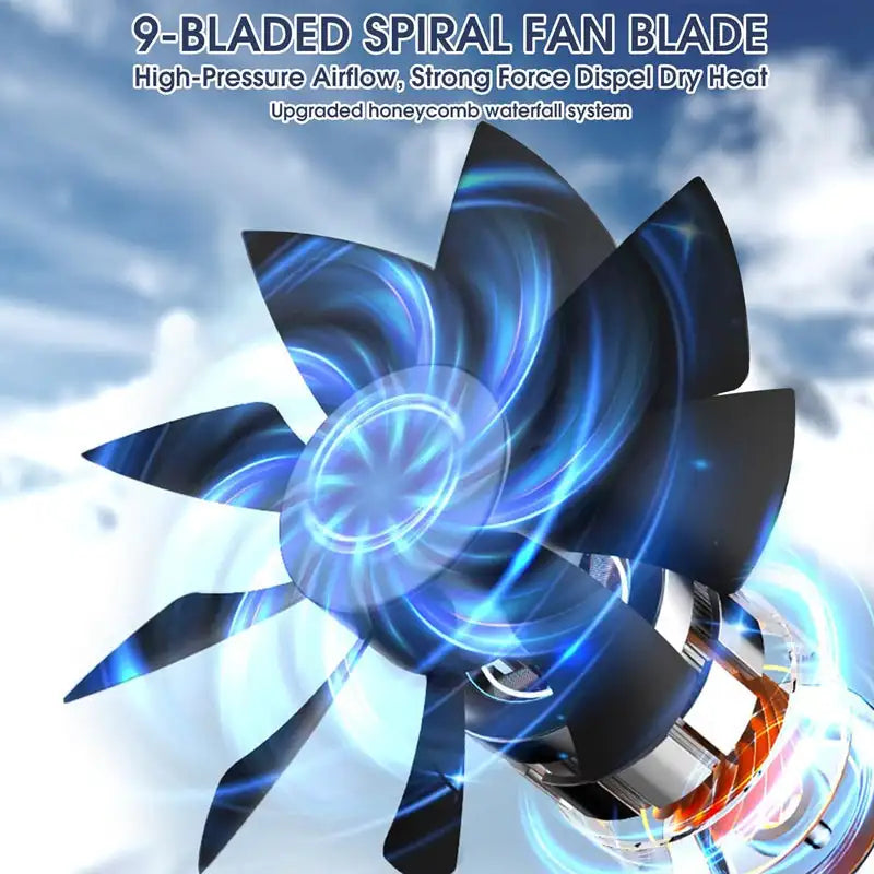 Norvo | Kompakt Bærbar Luftkondisjoneringsvifte med USB-lading