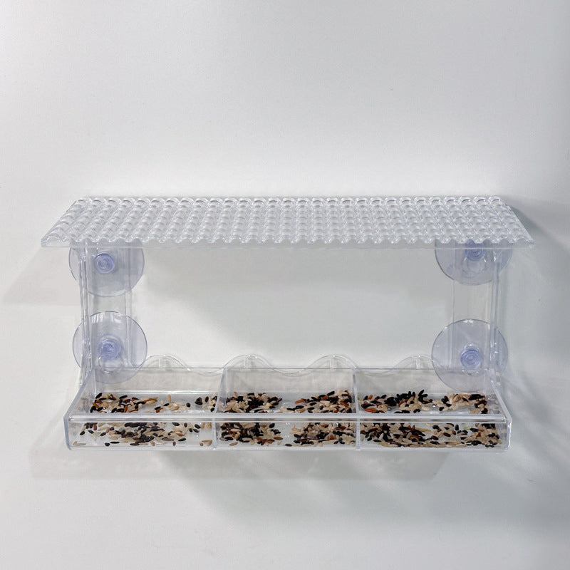 Norvo | Utendørs Clear-Window-Suction-Cup-Fuglekasse