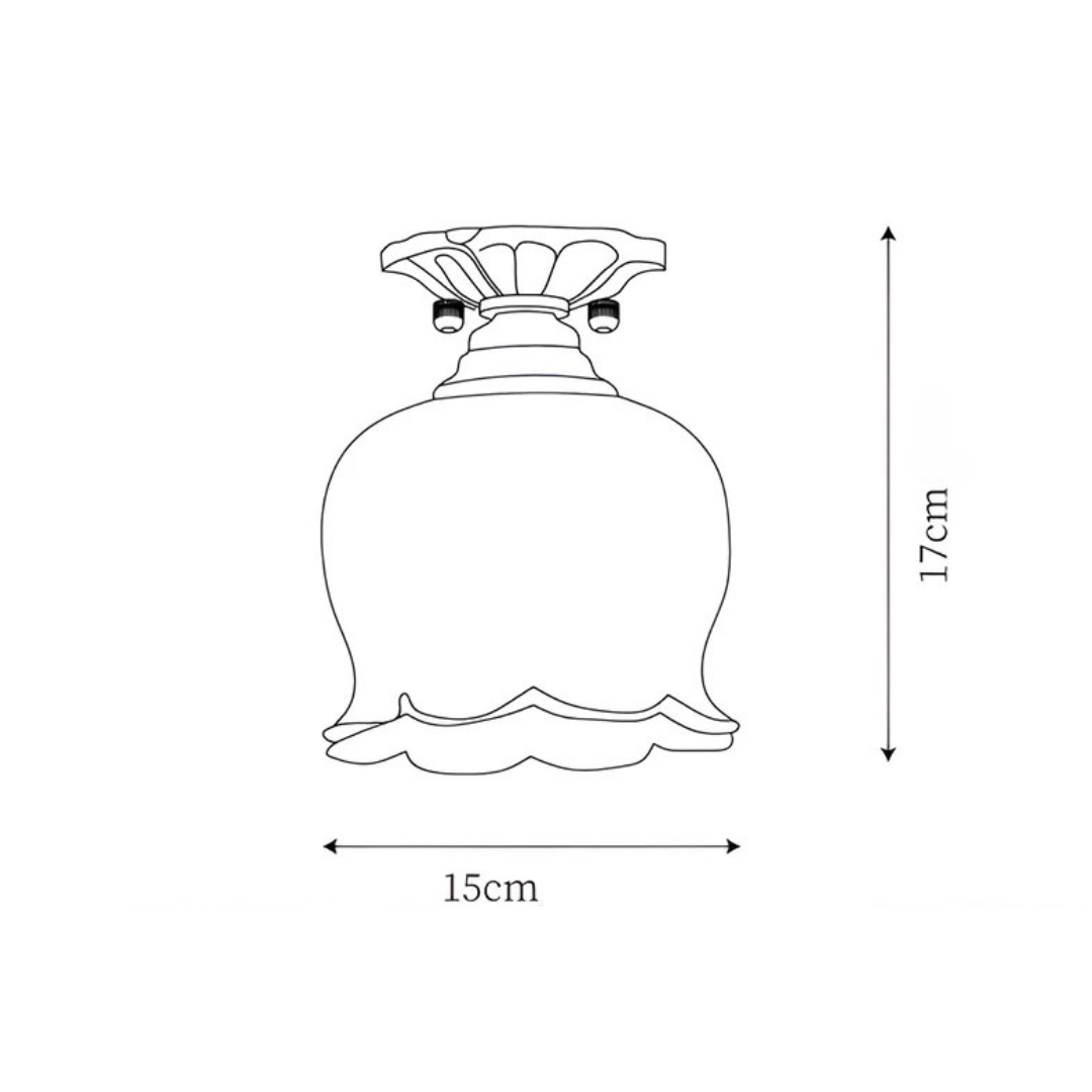 Norvo | Vintage Taklampe I Blomsterform