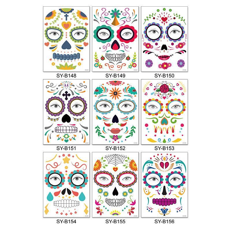 Norvo | Halloween Prank Makeup Midlertidig Tatovering (10 Biter)