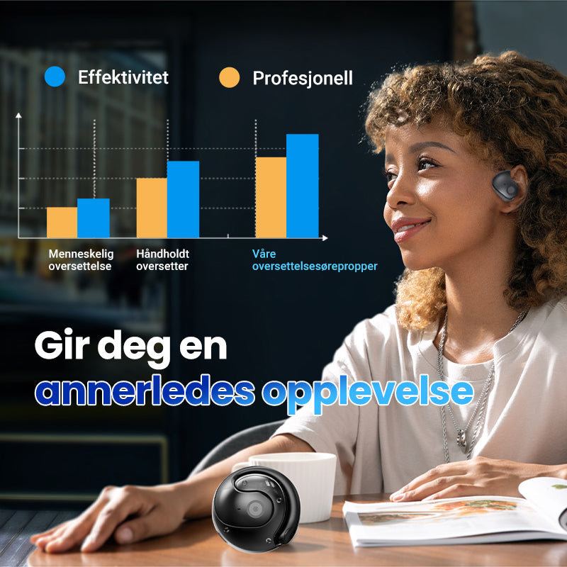Norvo | Smarte Trådløse Bluetooth Oversettelses Ørepropper