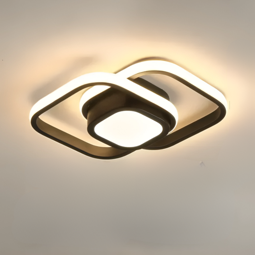 Lumineo Duo - Moderne LED Taklampe med 2 Ringer