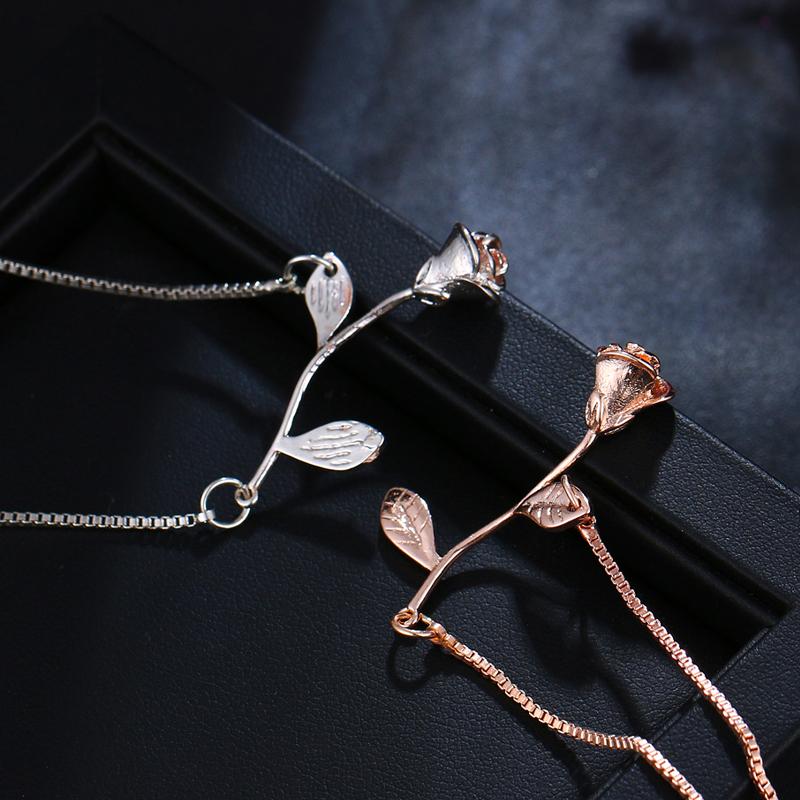 Norvo | Rose Blomst Charm Armbånd