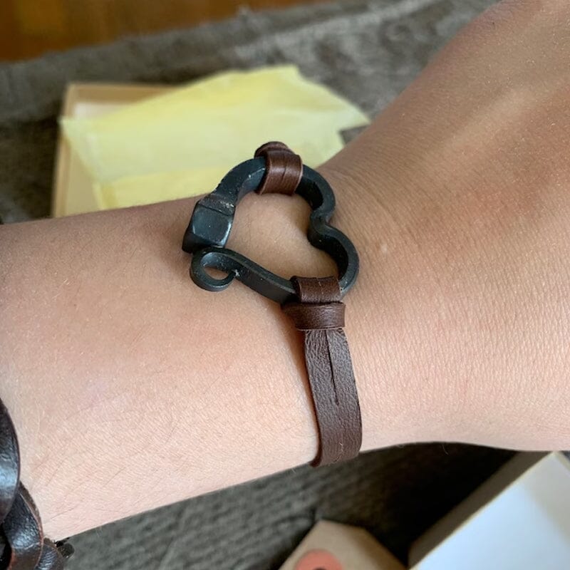 Norvo | Valentine's Day Håndlaget Kjærlighet Hestesko Nagler Armbånd