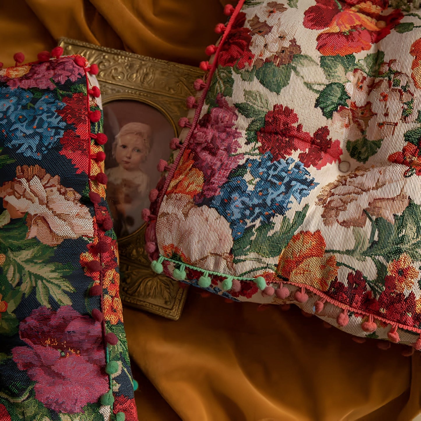 Norvo | Retro Floral Bohemsk Pleddpute