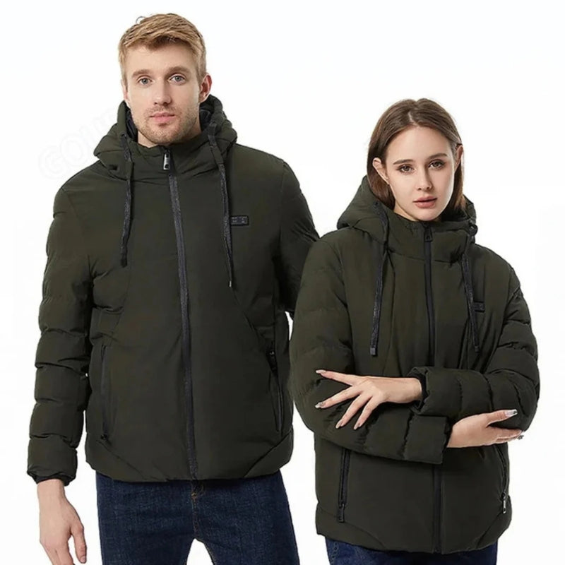 Norvo | Varmet Puffer Jakke – Oppladbare Varmejakker med Batteripakke, Beste Varme Vinterfrakk for Menn & Kvinner UK