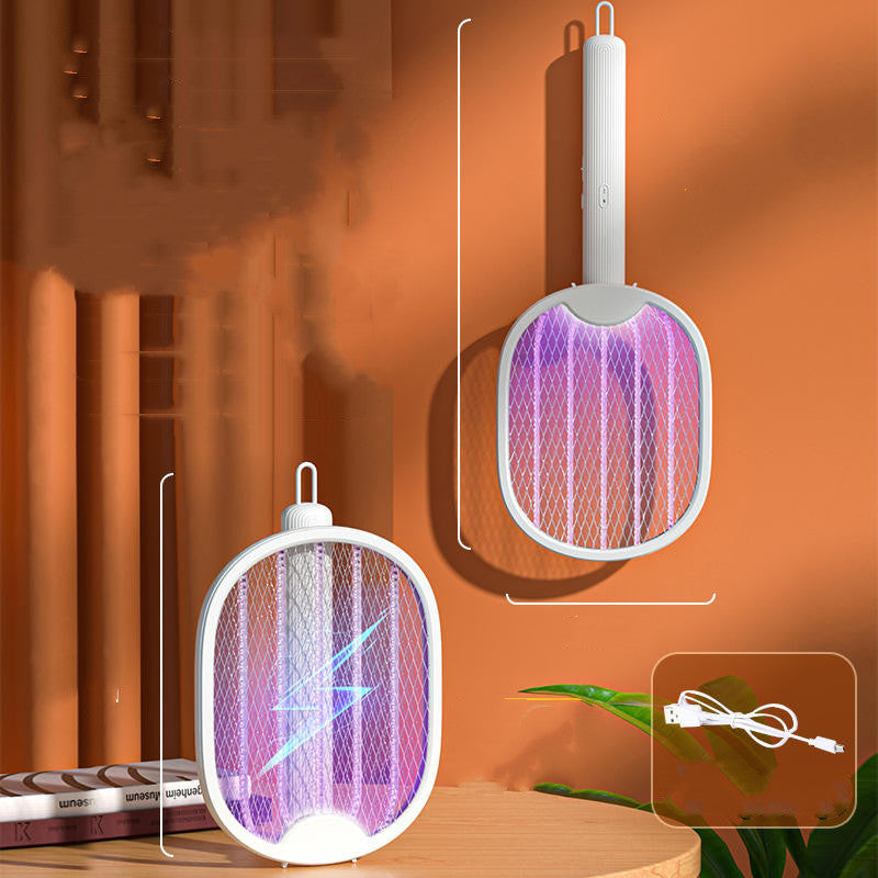 Norvo | Ny Tre-i-Én Husholdnings Elektrisk Myggdreper Racket