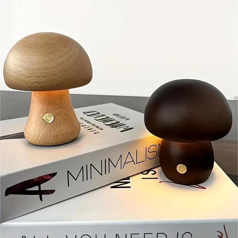 MushroomGlow™ Tre Soppformet LED Bordlampe | Naturlig Dekorativ Belysning | Atmosfærisk Lys for Hjemmet