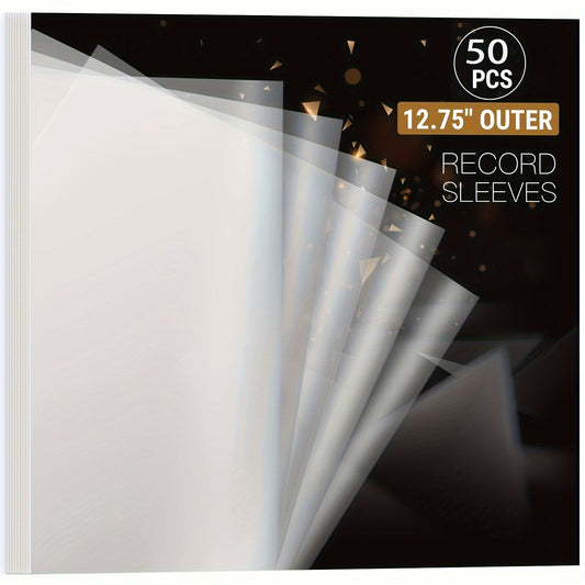 Norvo | Premium Gjennomsiktig Vinylbeskyttelse - 12,75" LP og Gatefold-beskyttelse, slitesterk 3mil tykkelse - Ideell for gaveinnpakning