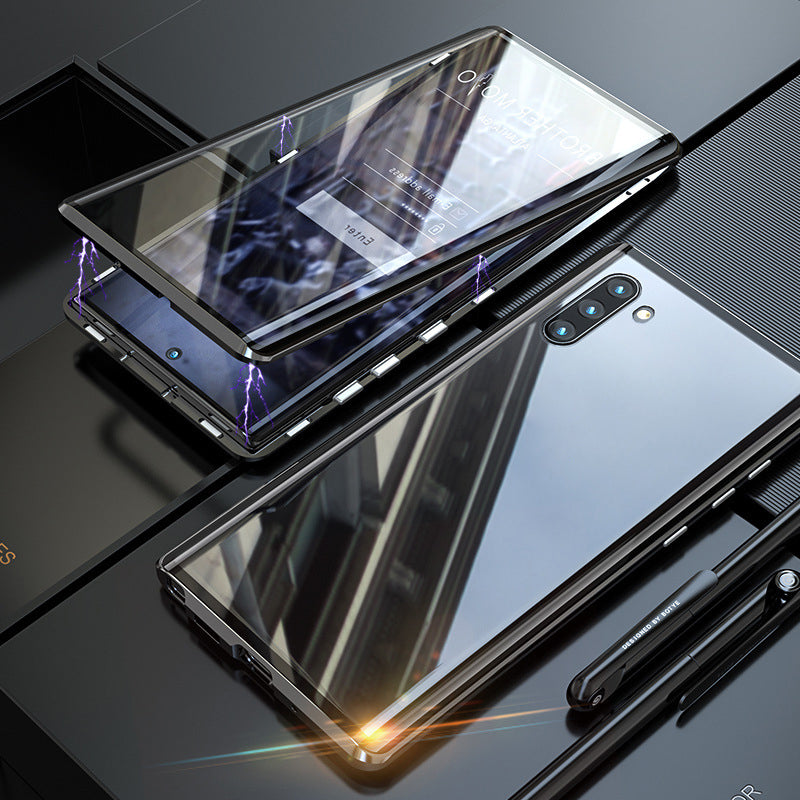 Norvo | Magnetisk herdet glass dual-sidet telefondeksel for Samsung