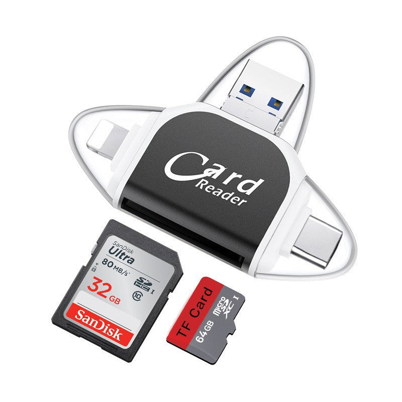 Norvo | 4-I-1-Universal-Sd-Tf-Kortleser Med Flere Tilkoblinger