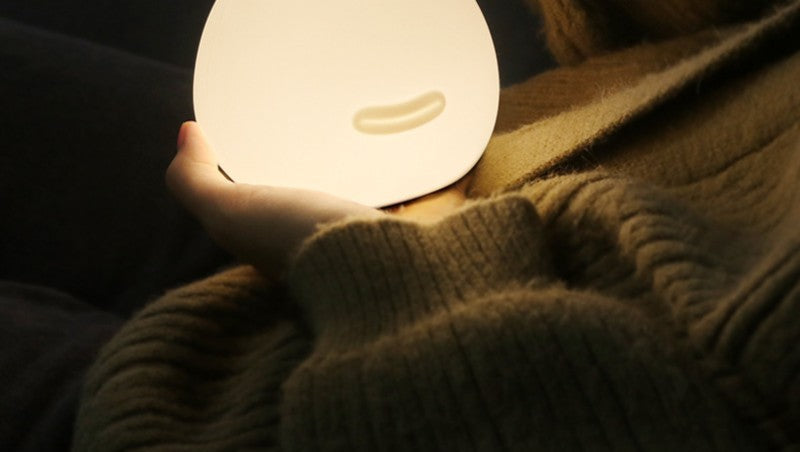 Norvo | Oppladbar Snegle Soverom Nattlampe med Berøringskontroll, Automatisk Avstengning, Lavt Energiforbruk og Justerbar Lysstyrke, for Kontor, Soverom, Bad og Mer