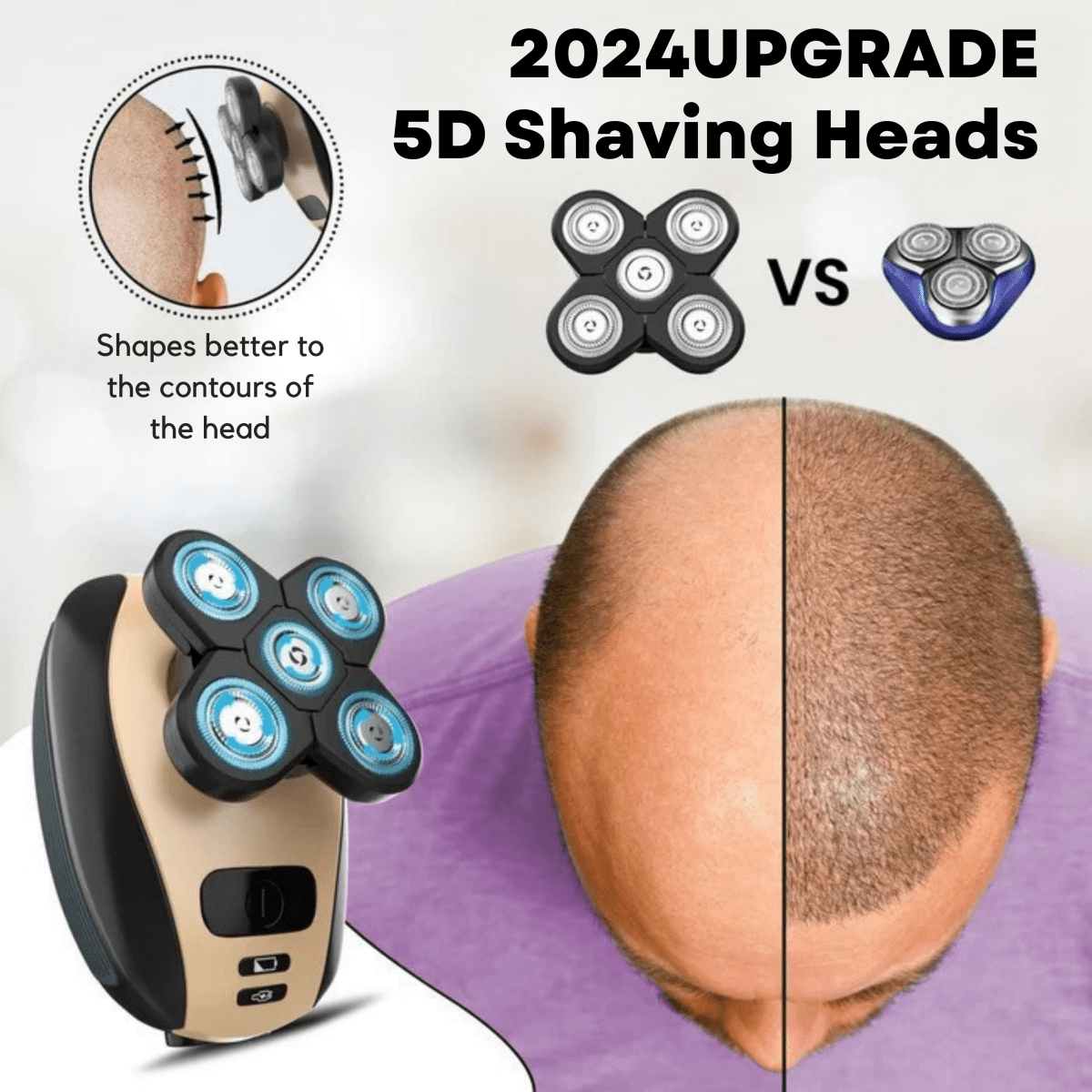 Norvo | GLIDESONIC – 5-i-1 Grooming Razor for Smooth, Irritation-Free Shaving