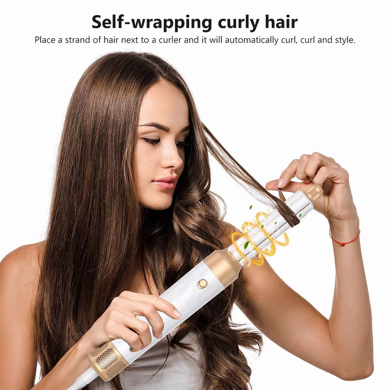 Norvo | 7-i-1 Airwrap Hår Styler | Multifunksjonelt Styling Verktøy for Krøller, Bølger & Rette hår