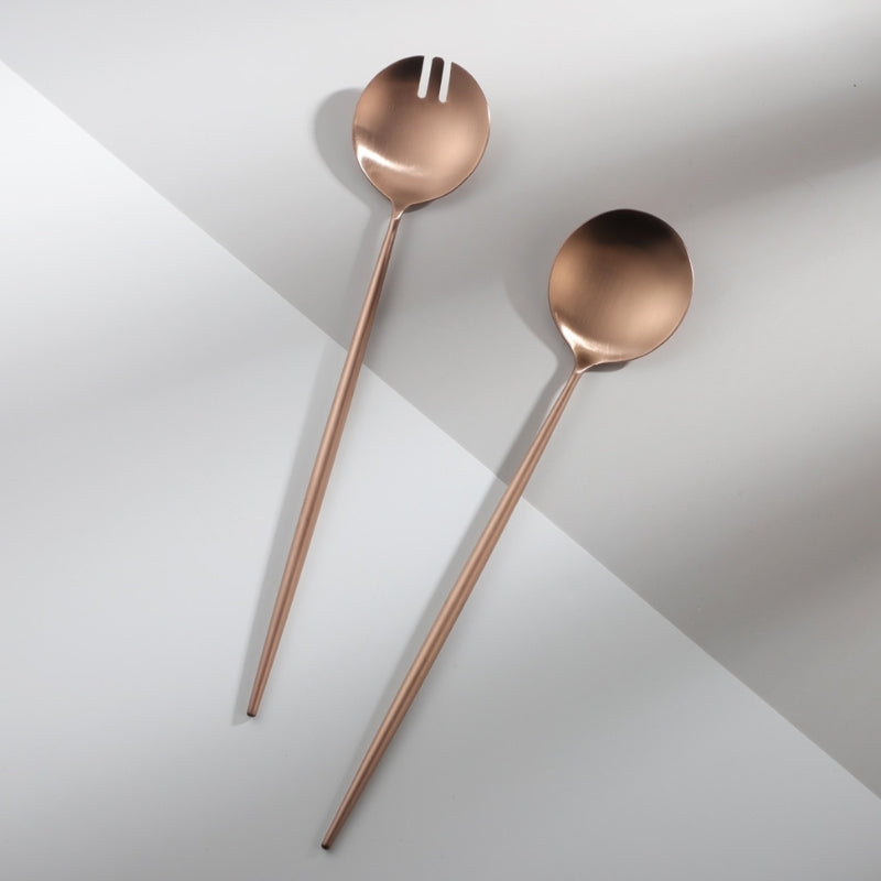 Norvo | Rose Gold Salatbestikk og Serveringsutstyr Set