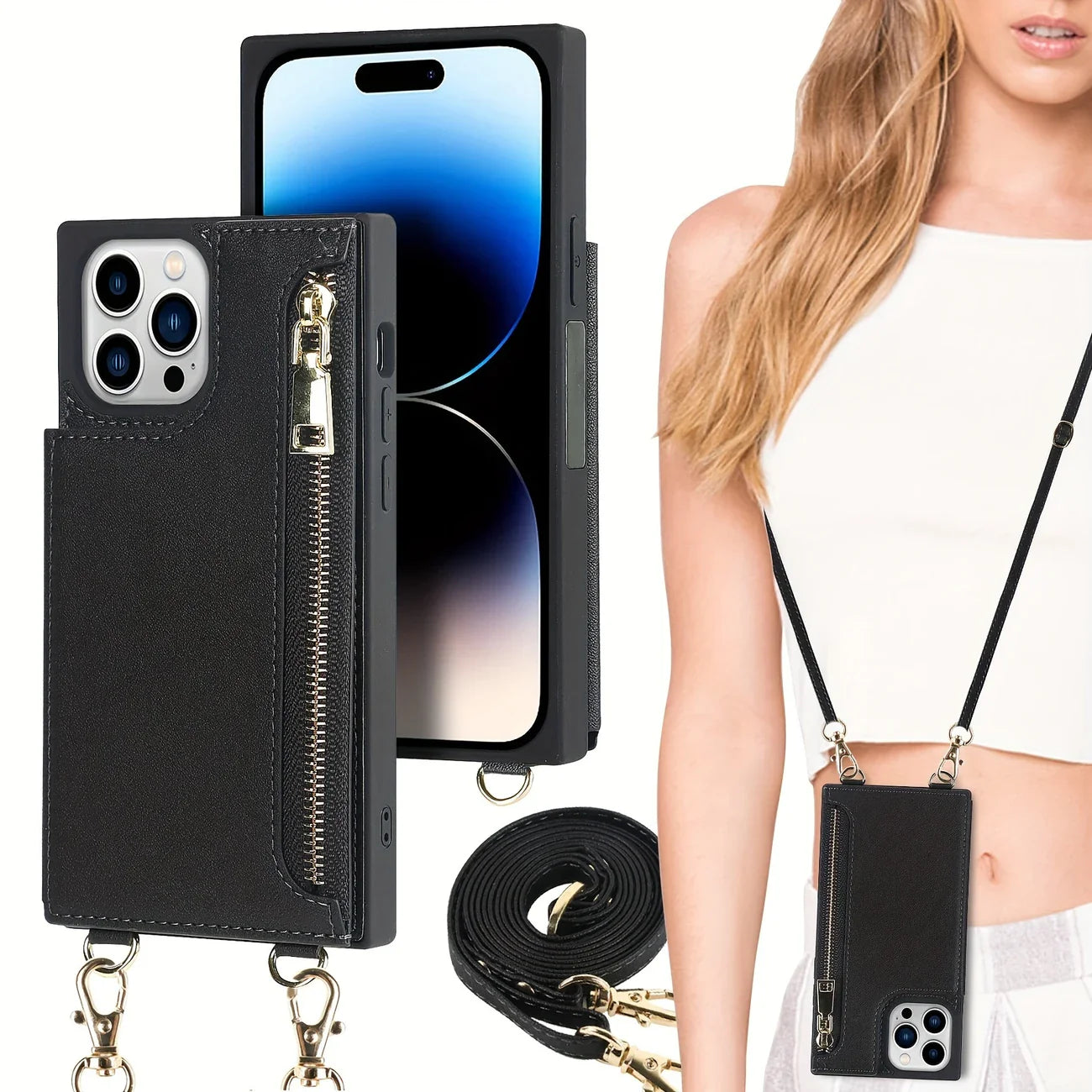 Norvo | 3i1 Telefonveske med kort- og myntlomme crossbody veske