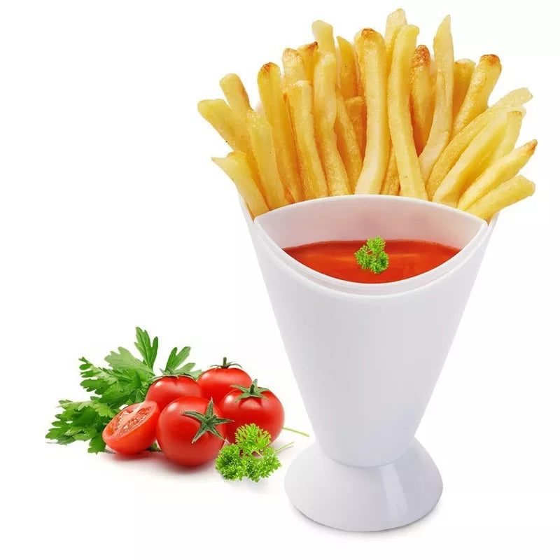 Franske poteter delt chips holder