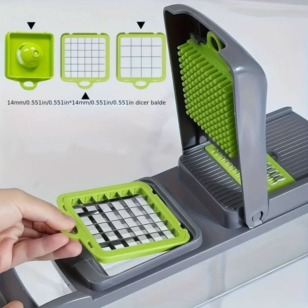 Norvo | Justerbar Multifunksjonell Grønnsakskjærer & Hakkemaskin