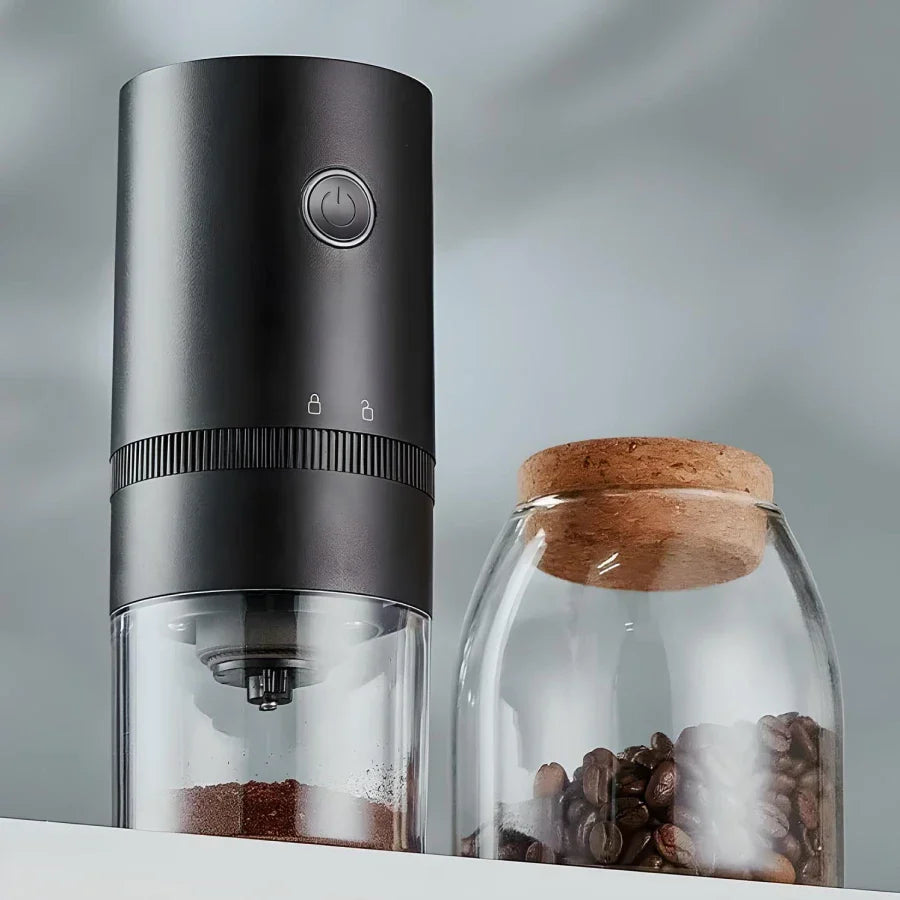 Norvo | Bærbar Elektrisk Kaffekvern med USB Type-C Lading & Keramisk Kvern