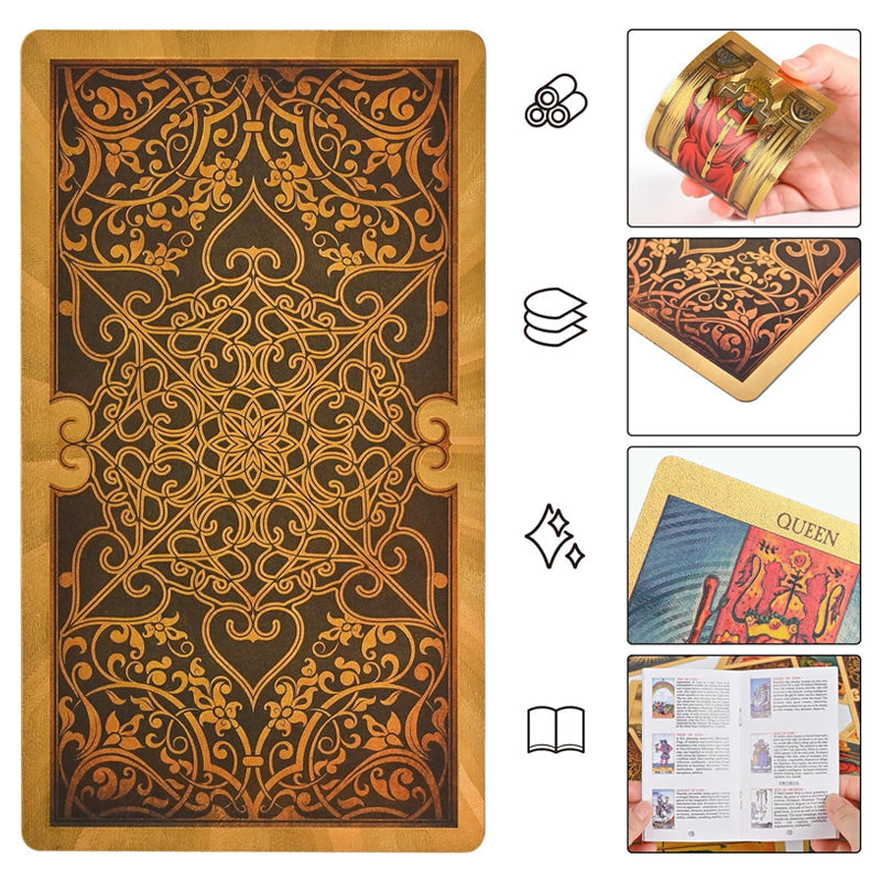 Norvo | Utforsk den mystiske verden av tarot Gullfarget tarot