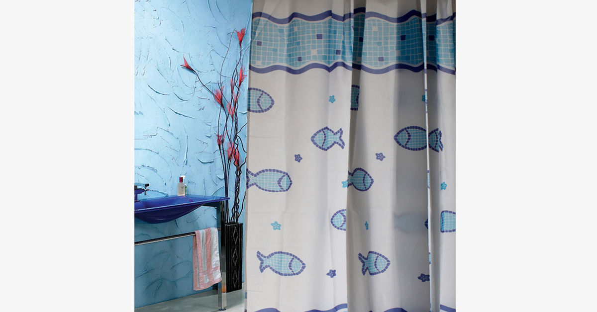 Norvo | Vanntett Duschgardin - Fisk Design