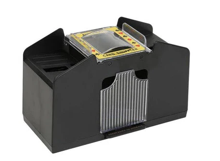 Norvo | Automatisk Spillkortblander – Perfekt for 2/4/6 Deck, Elektrisk Spillkortblander for Poker