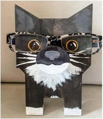 Norvo | 🦉Brillestativ i tre med dyr👓