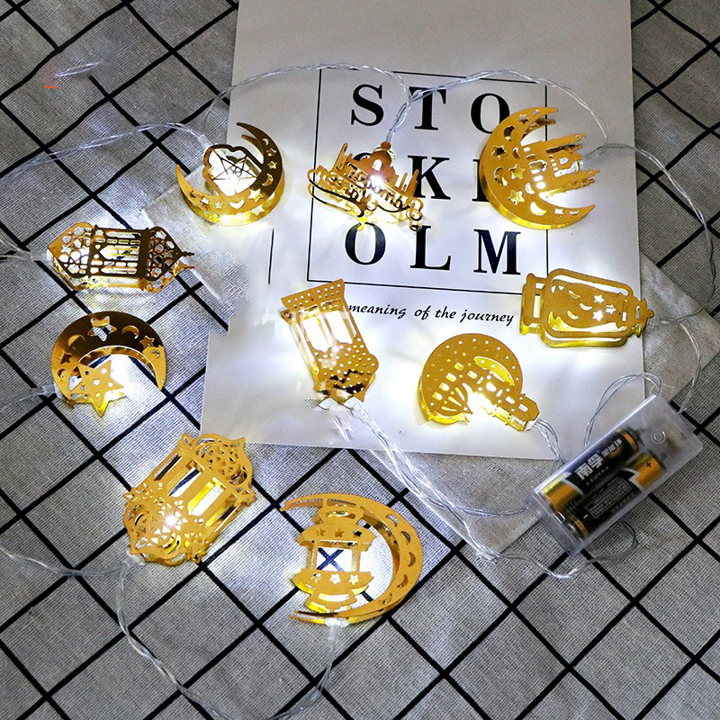 Norvo | Fargerik LED Lyssnor – Dekorative Lys med Måne og Lanternemotiver for Hjem og Hage