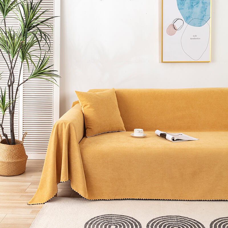 Norvo | Vanntett Sofa Kastteppe | Anti-skli. Jacquard Kanter & Ideell for Dyr og Møbelbeskyttelse