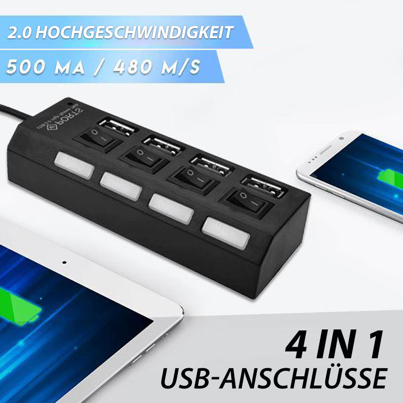 Norvo | Flere tilkoblinger Høykapasitets USB-hub