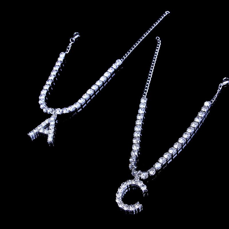 Norvo | Rhinestone Buchstav Ankelbånd