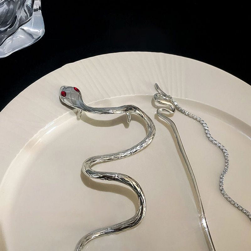 Norvo | Silver Spiral Snake Tåsmykke