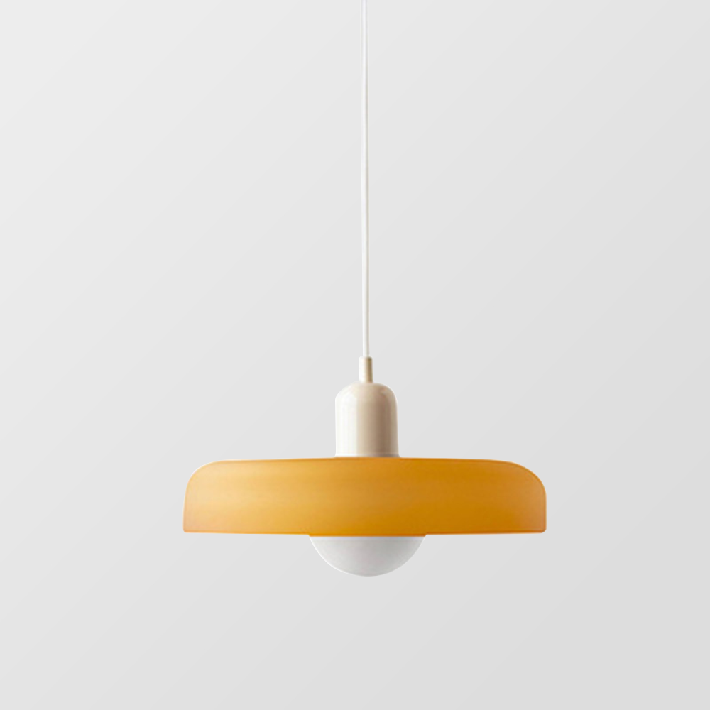Norvo | Scandi Bauhaus Pendellampe – Stilig oransje taklampe for moderne rom