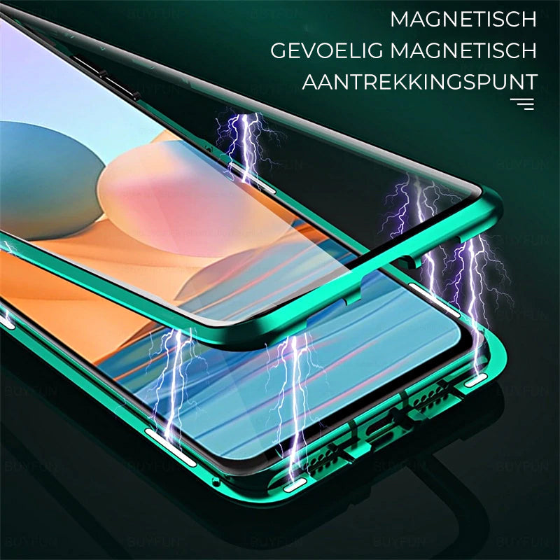 Norvo | Magnetisk herdet glass dual-sidet telefondeksel for Samsung